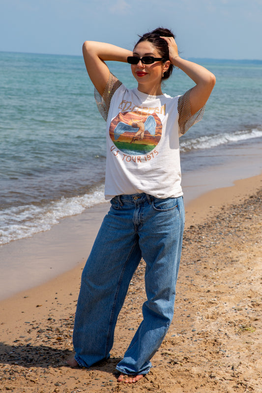 OPDNY CRYSTAL SLEEVE LED ZEPPELIN TEE