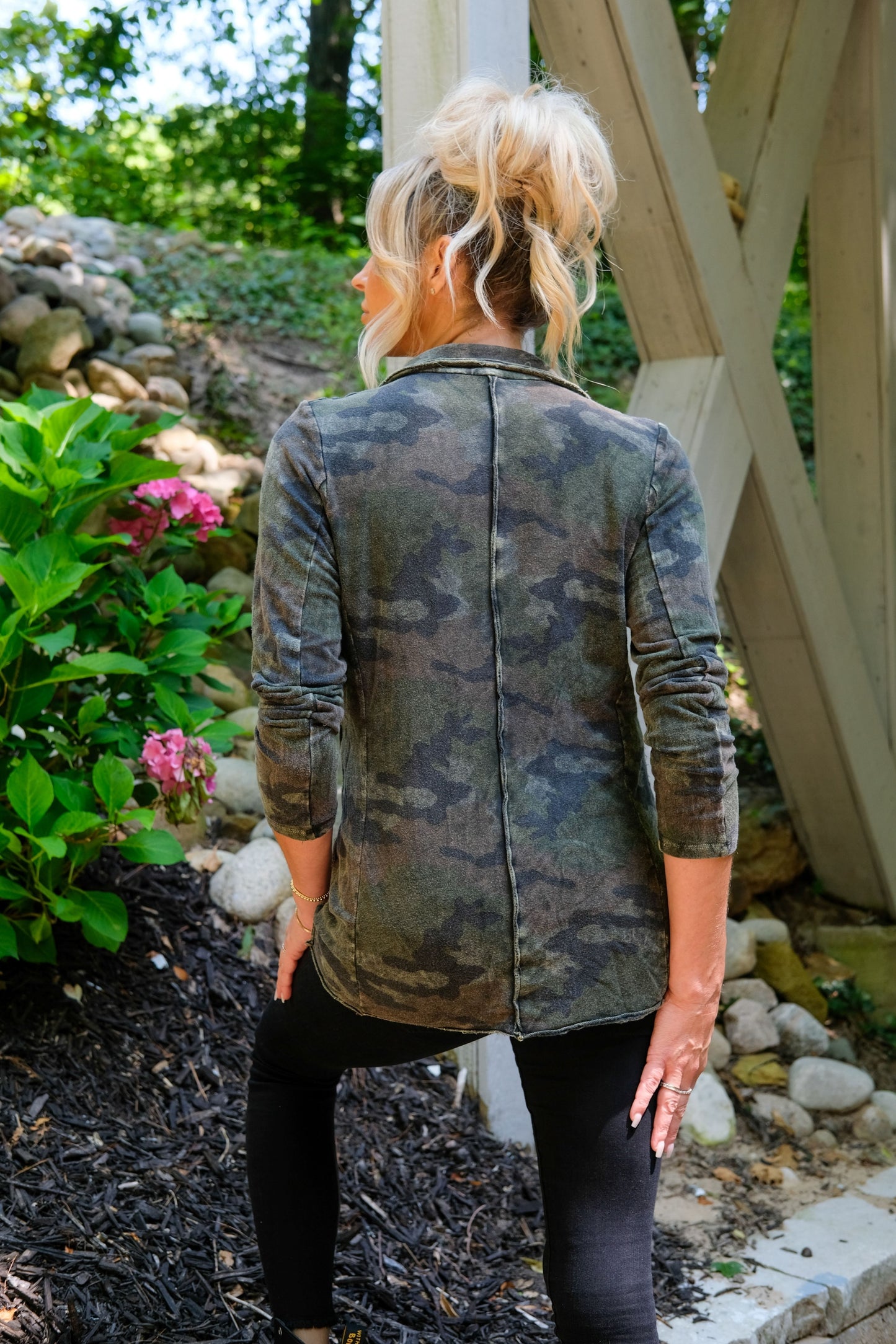 SWEATSHIRT BLAZER - VINTAGE ARMY CAMO
