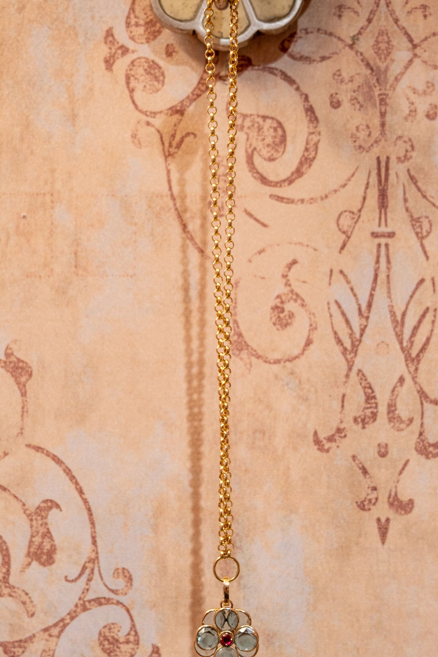 NAN FUSCO LARGE BLUE TOPAZ FLOWER