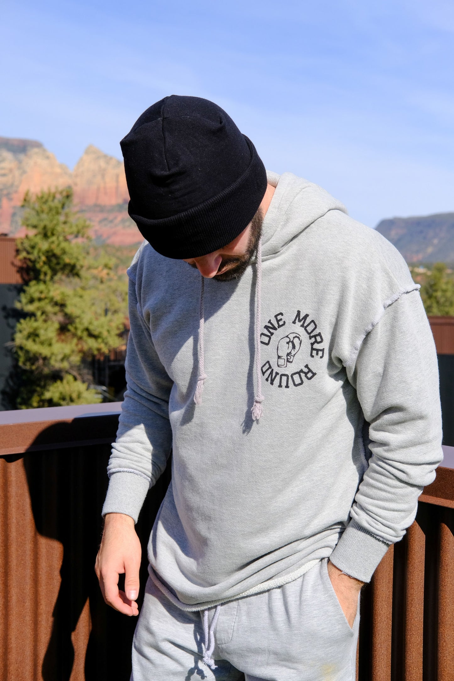 ONE MORE ROUND SWEATSHIRT - HEATHER GREY