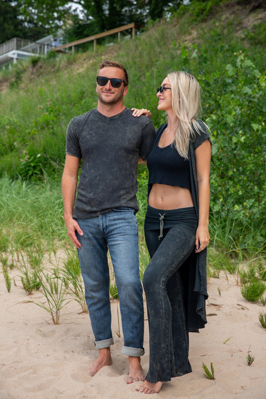 THERMAL CUT SLEEVE DUSTER-VINTAGE ARMY