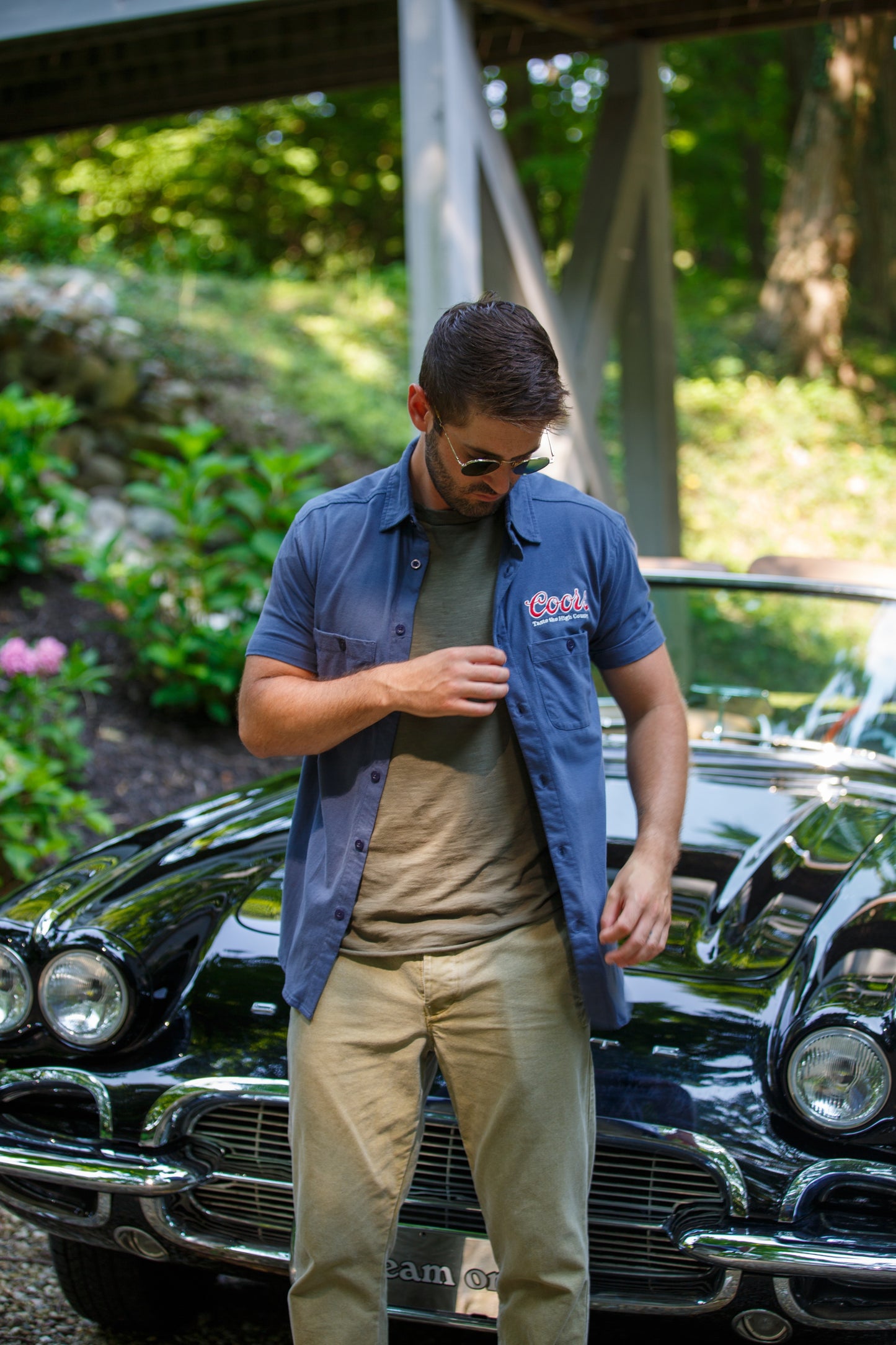 COORS BREWMASTER SHIRT - NAVY