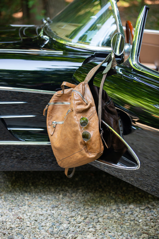 CAMPOMAGGI LEATHER MILITARY BACKPACK