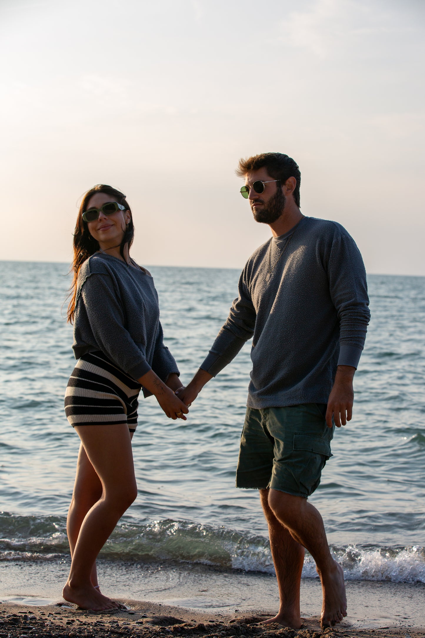 REVERSE FLEECE SWEATSHIRT - CHARCOAL