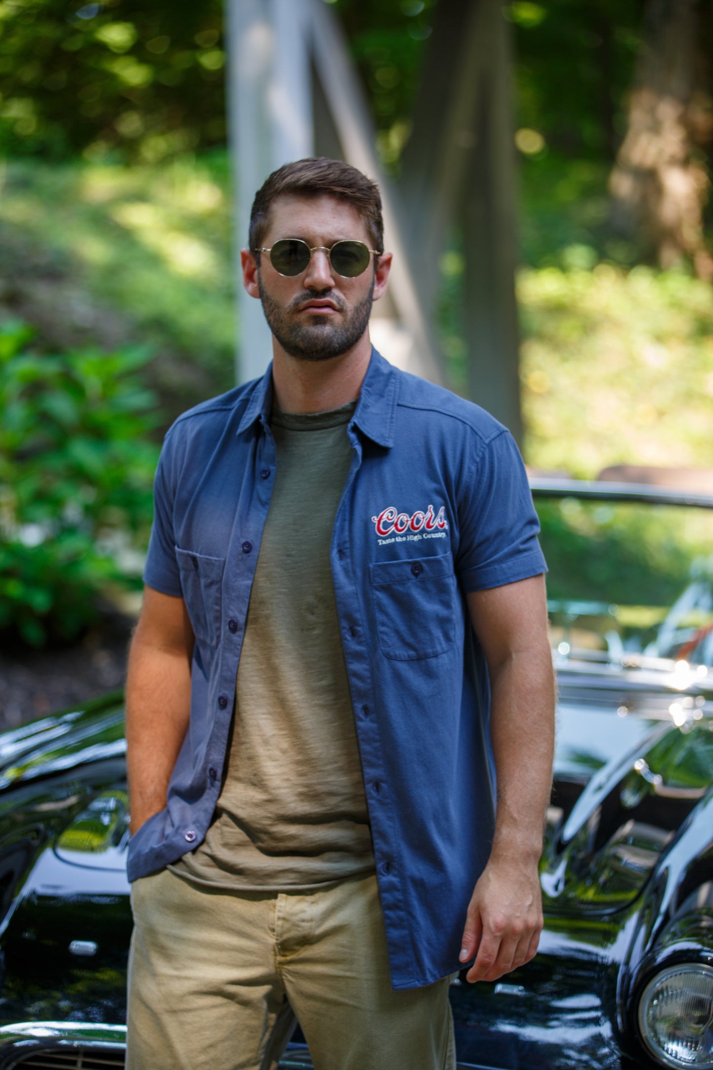 COORS BREWMASTER SHIRT - NAVY