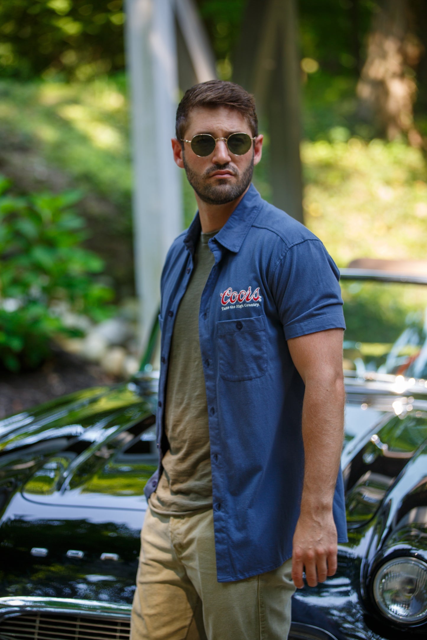 COORS BREWMASTER SHIRT - NAVY