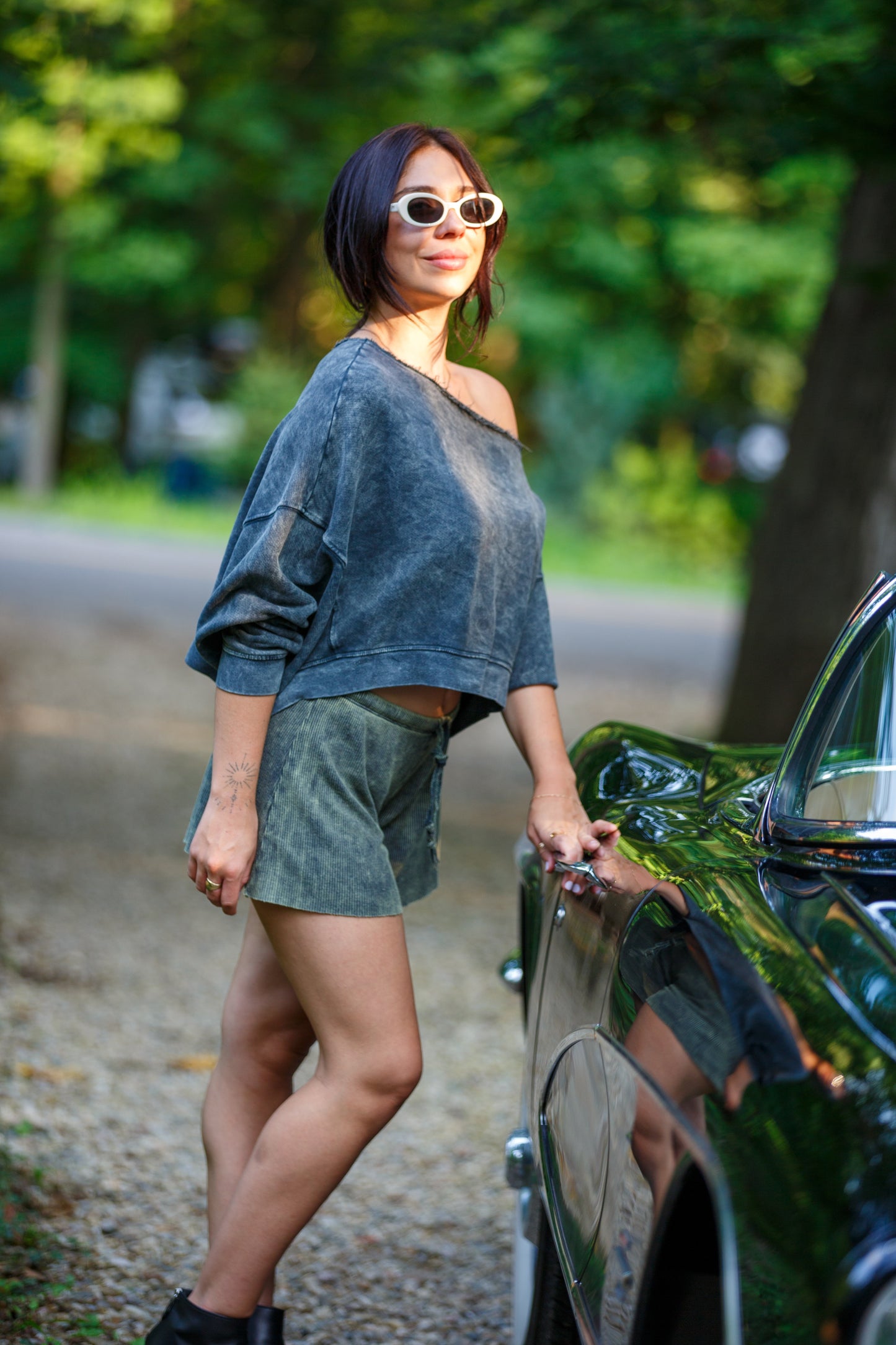 THERMAL SHORT-VINTAGE ARMY