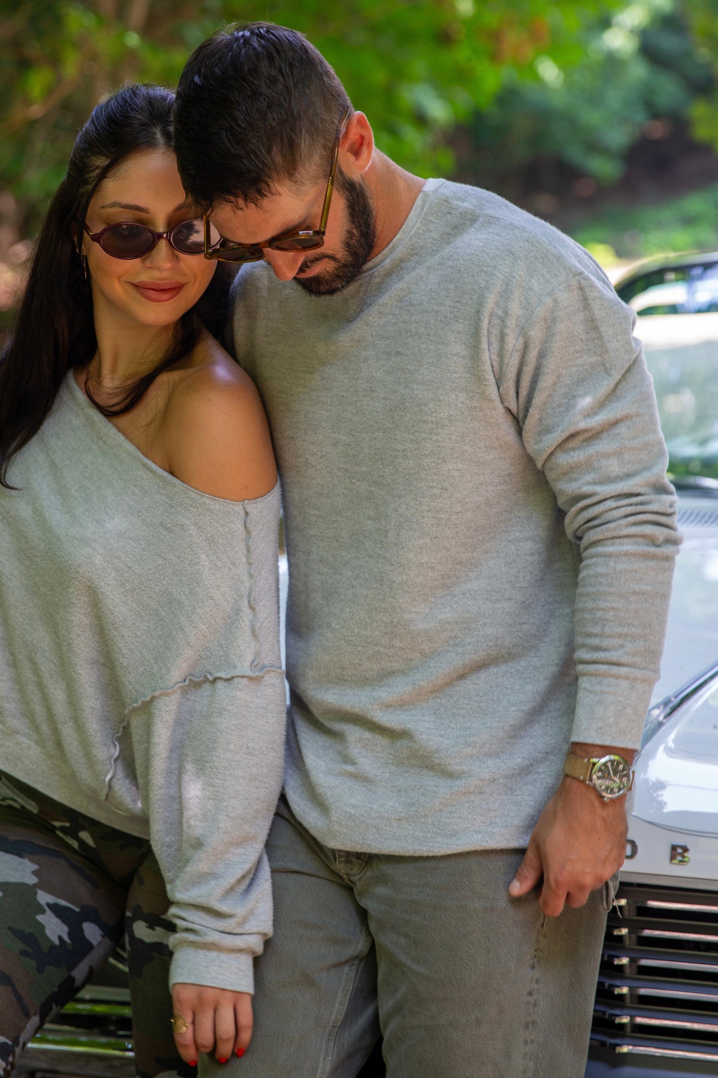 REVERSE FLEECE SWEATSHIRT - HEATHER GREY