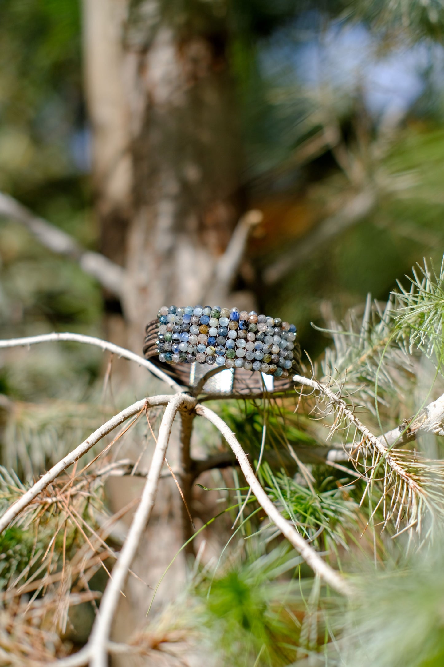 MARTELL STUDIO LAB/DRIFTWOOD LEATHER BRACELET