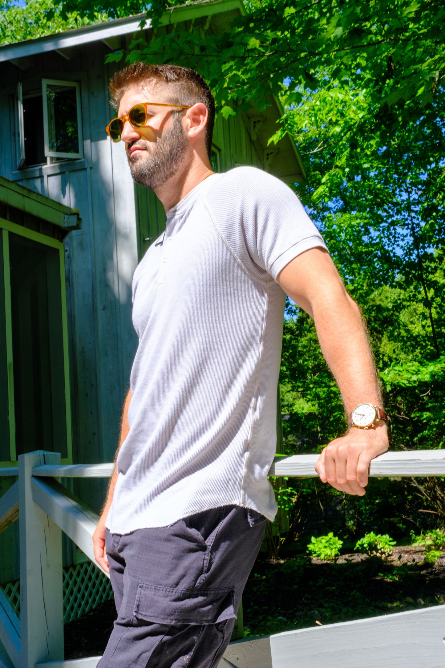 THERMAL HENLEY - ANTIQUE