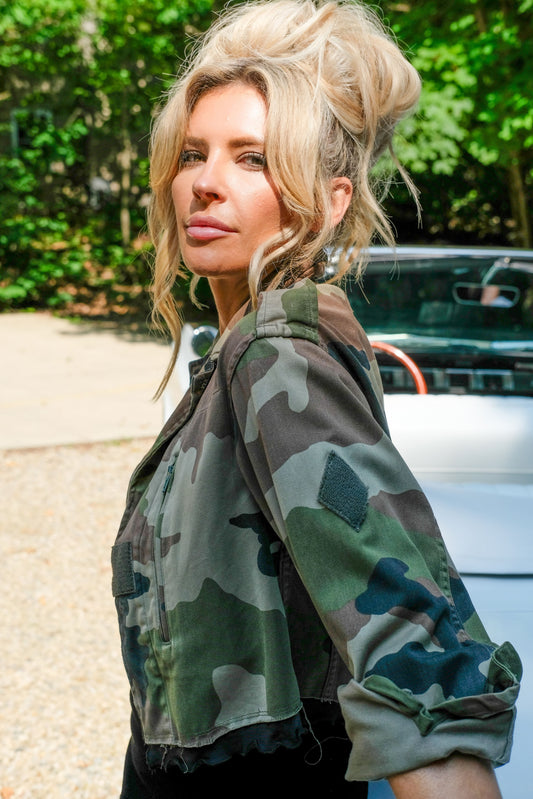 VINTAGE FRENCH 1960'S JACKET- CAMO