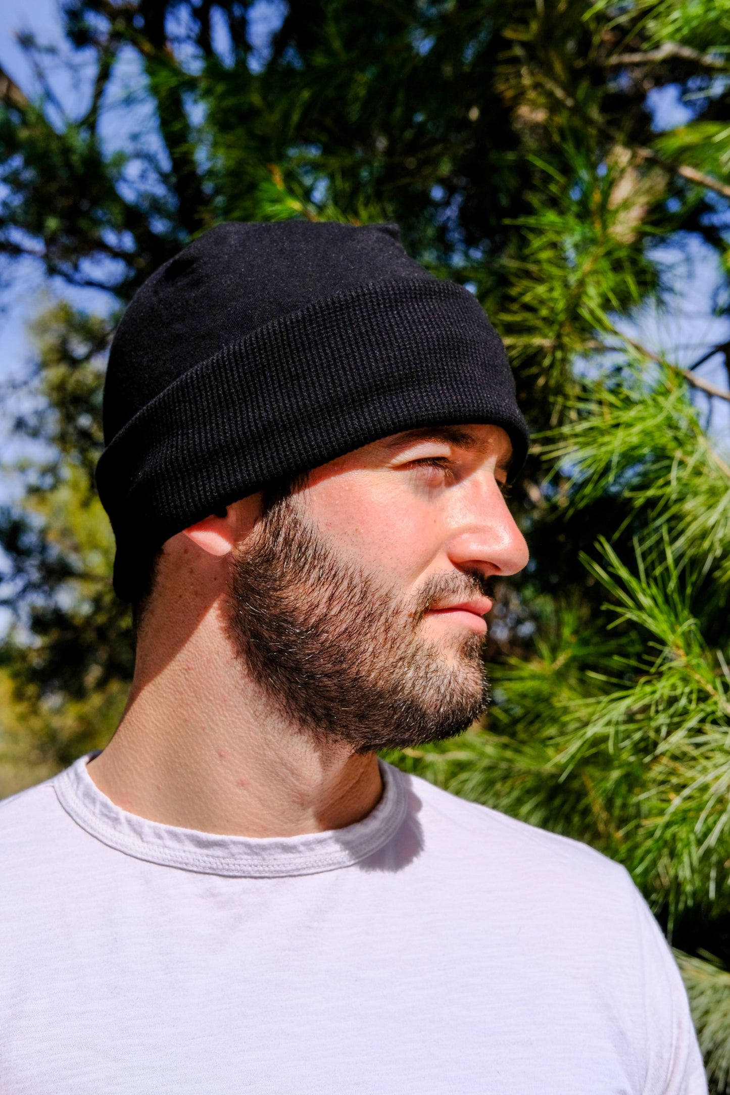 REVERSIBLE BEANIE - BLACK