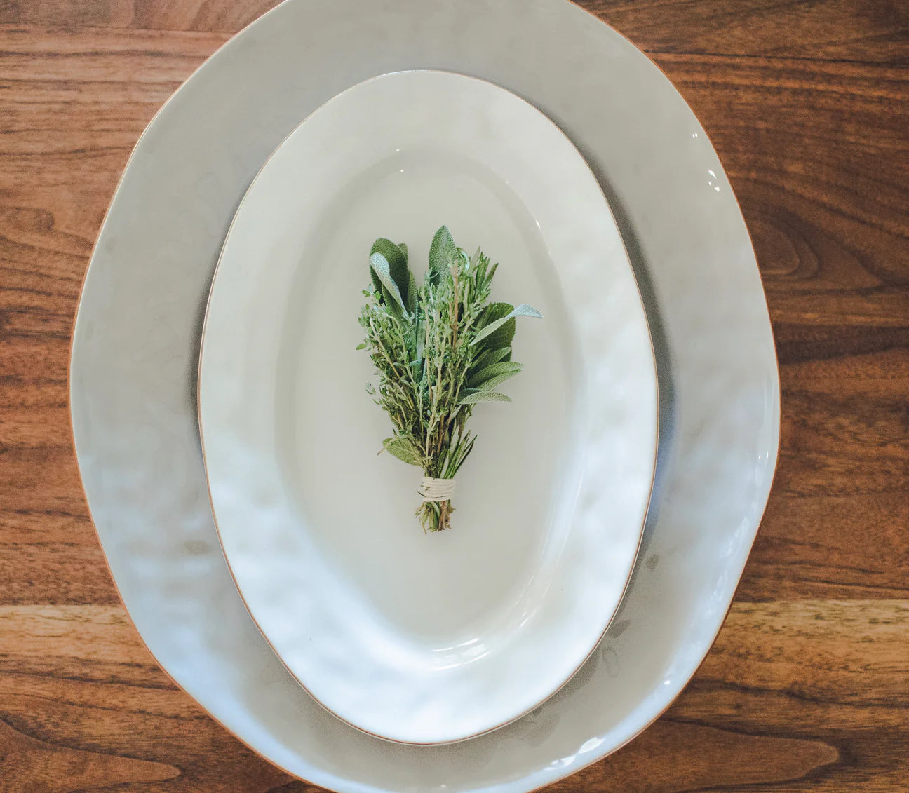 Cantaria Small Oval Platter White