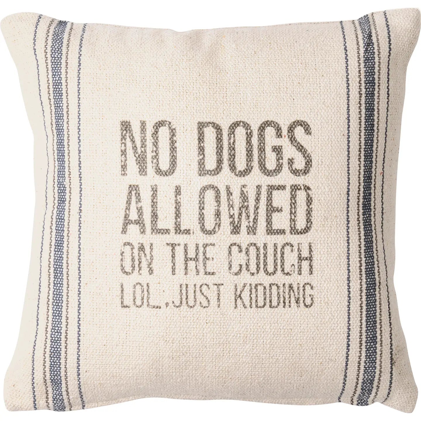 No Dogs Allowed Lol Just Kidding Pillow