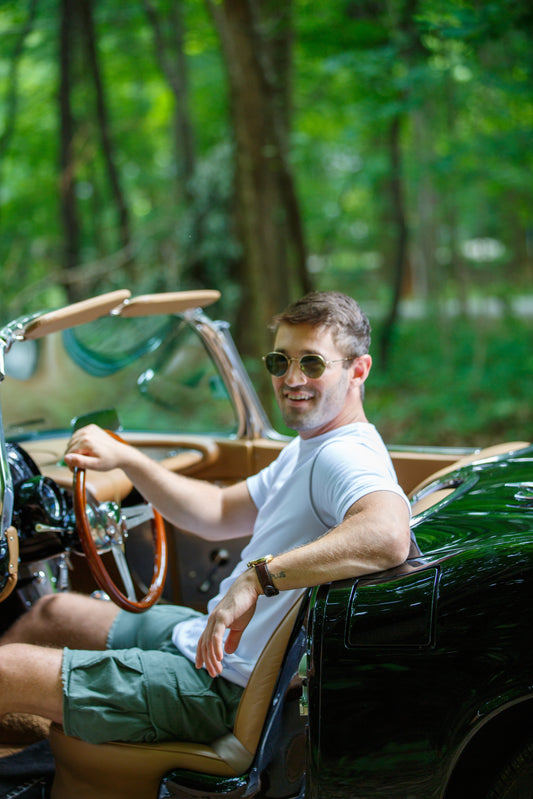 THERMAL LINED MODAL FRENCH TERRY TEE - WHITE