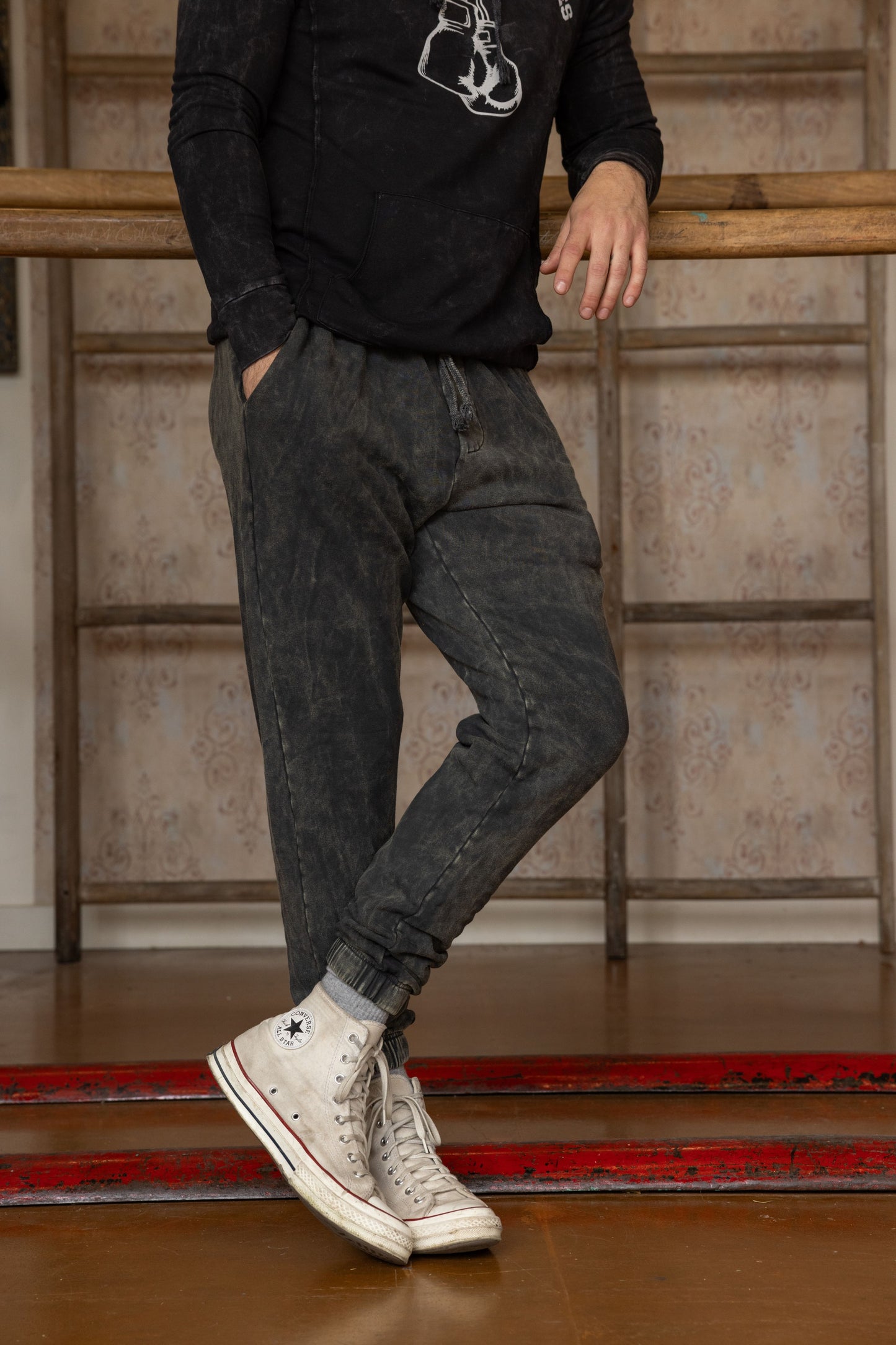 FLEECE JOGGER - VINTAGE ARMY