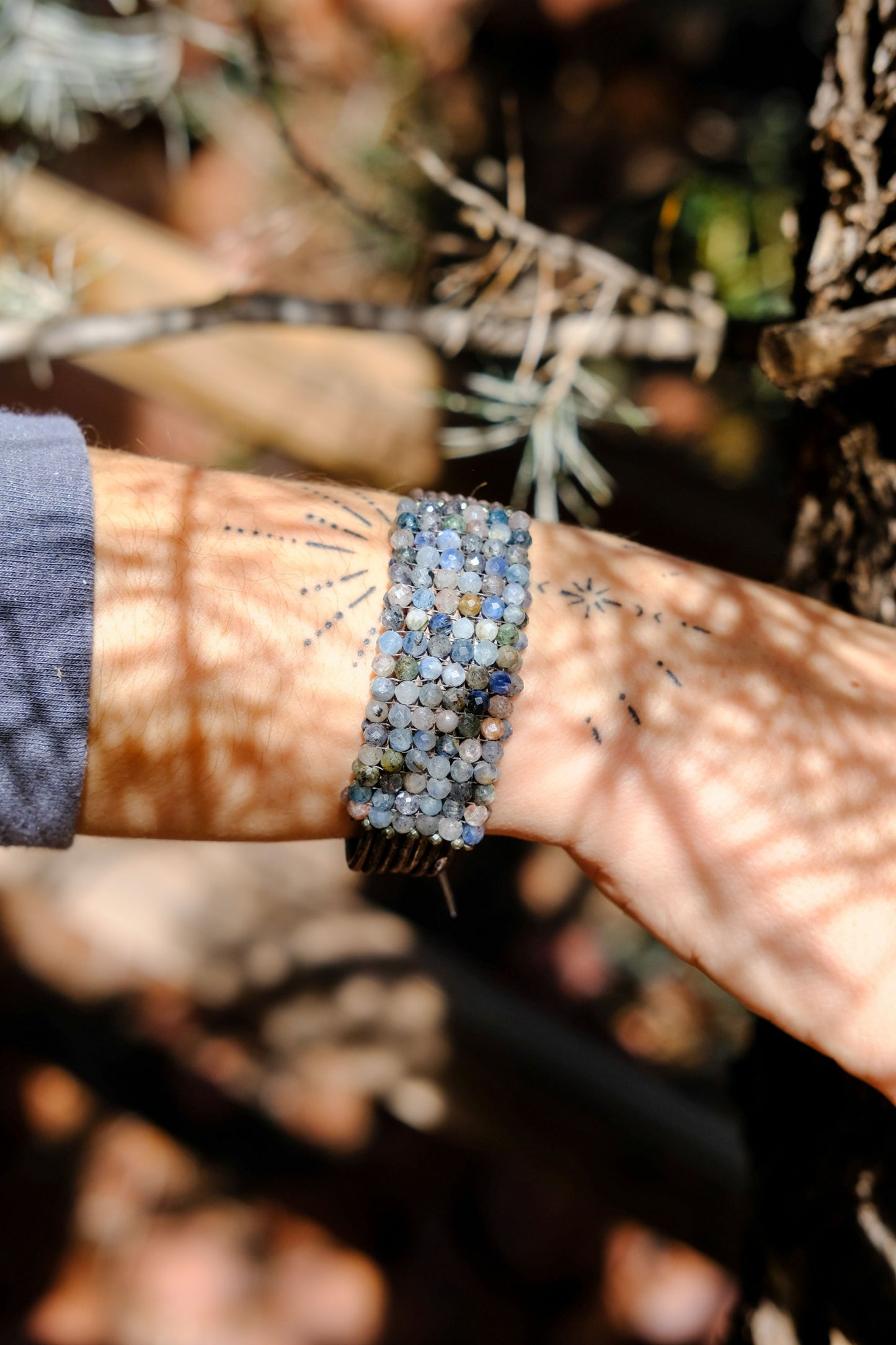 MARTELL STUDIO LAB/DRIFTWOOD LEATHER BRACELET