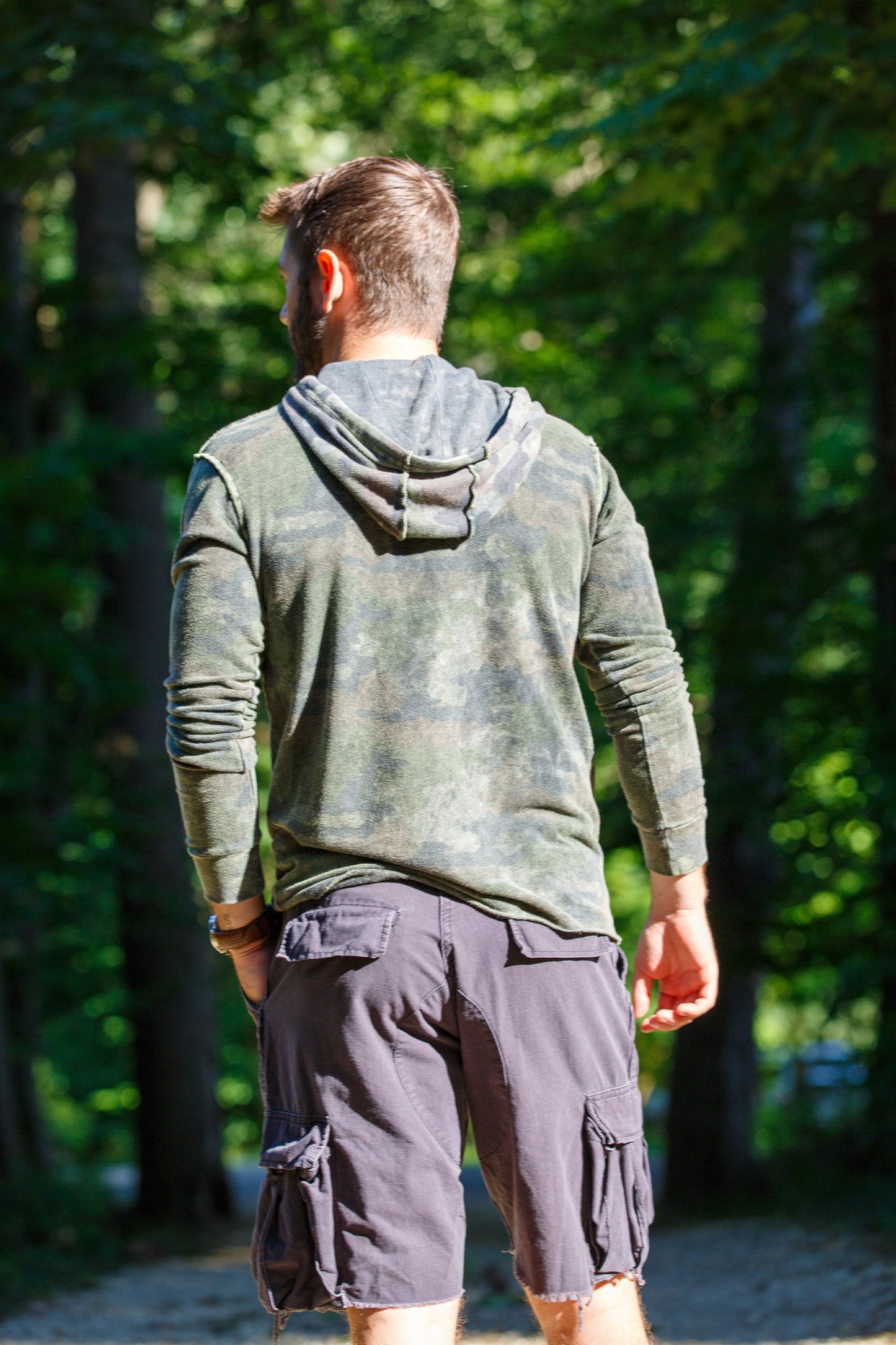 HOODED CAMO SWEATSHIRT - VINTAGE ARMY