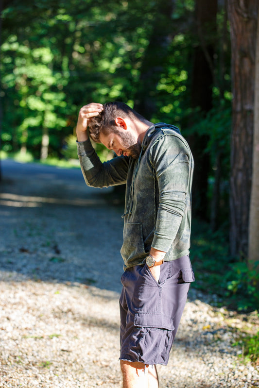 HOODED CAMO SWEATSHIRT - VINTAGE ARMY