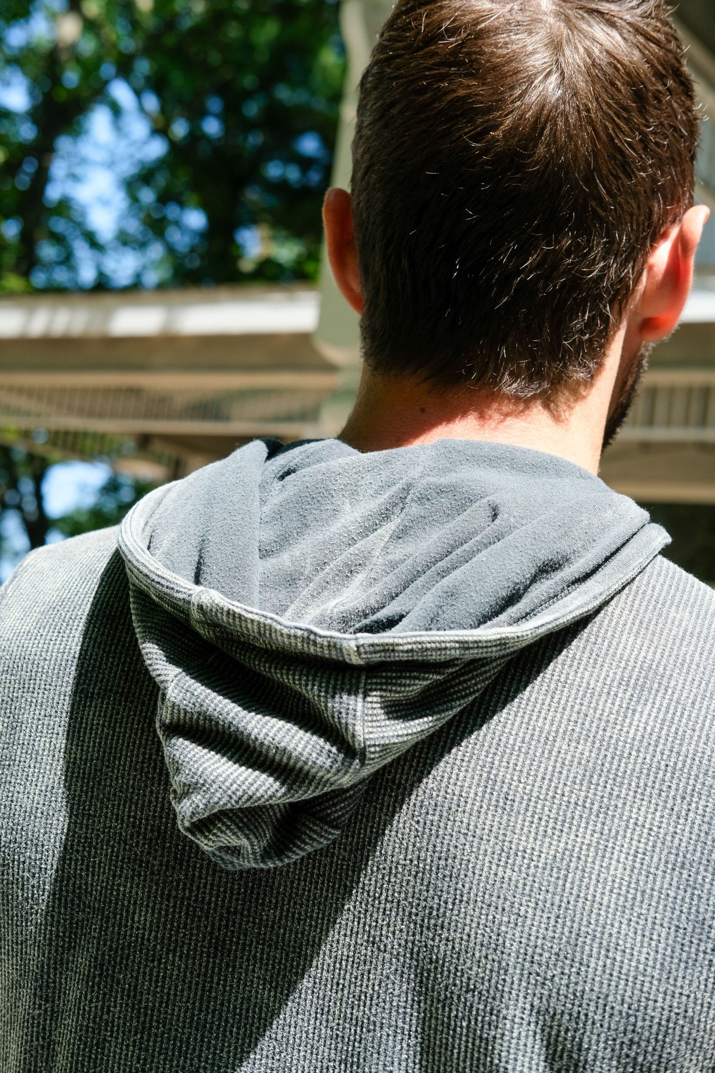 THERMAL DOUBLE LAYER HOODIE - VINTAGE ARMY