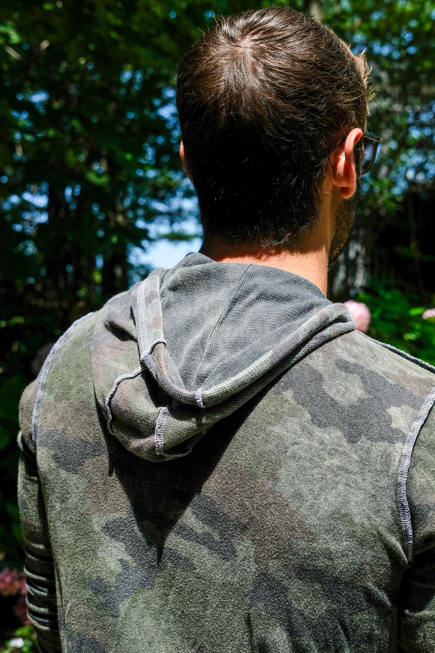 HOODED CAMO SWEATSHIRT - VINTAGE ARMY