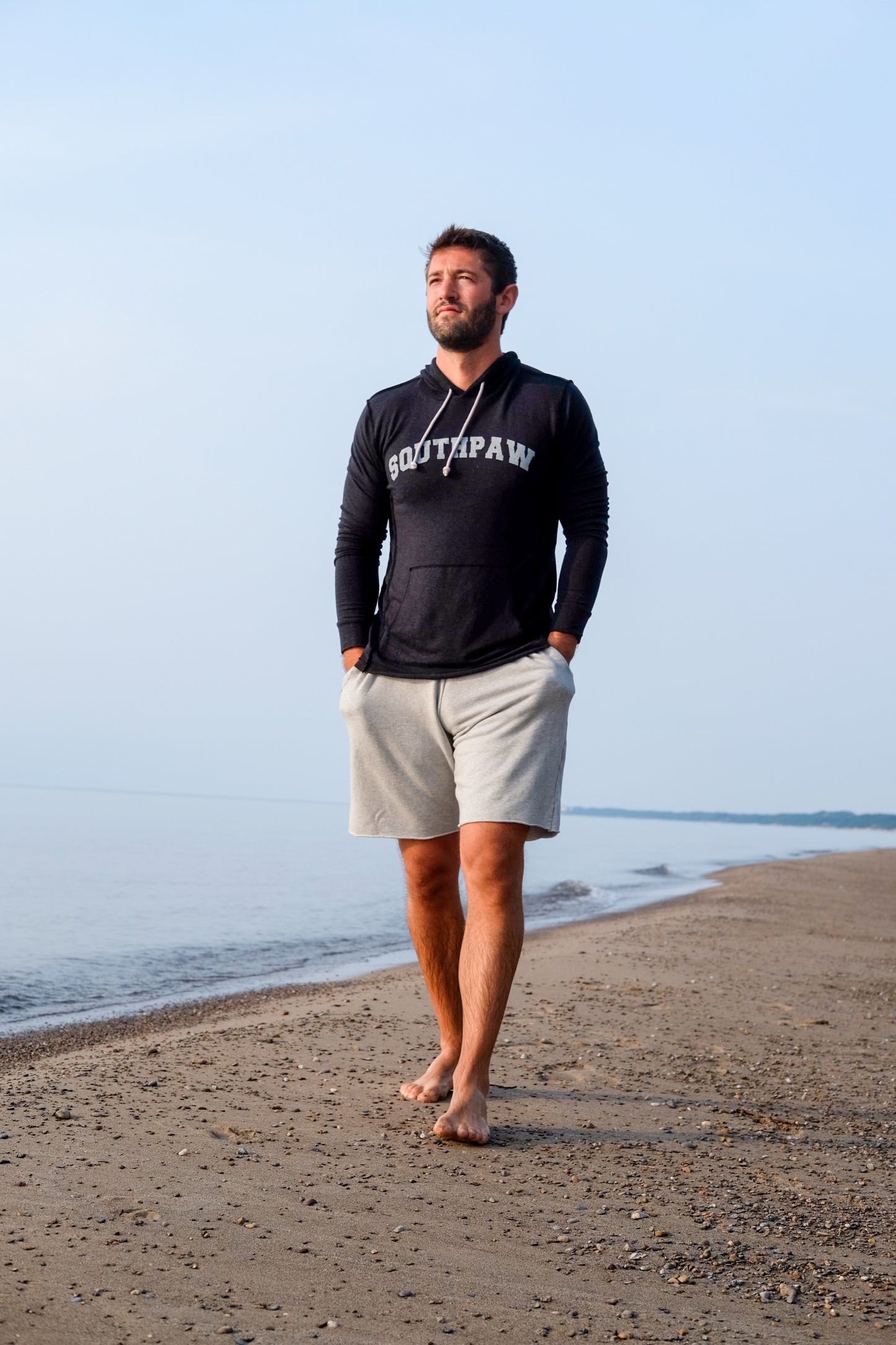 OLD SCHOOL FLEECE SHORT - HEATHER GREY