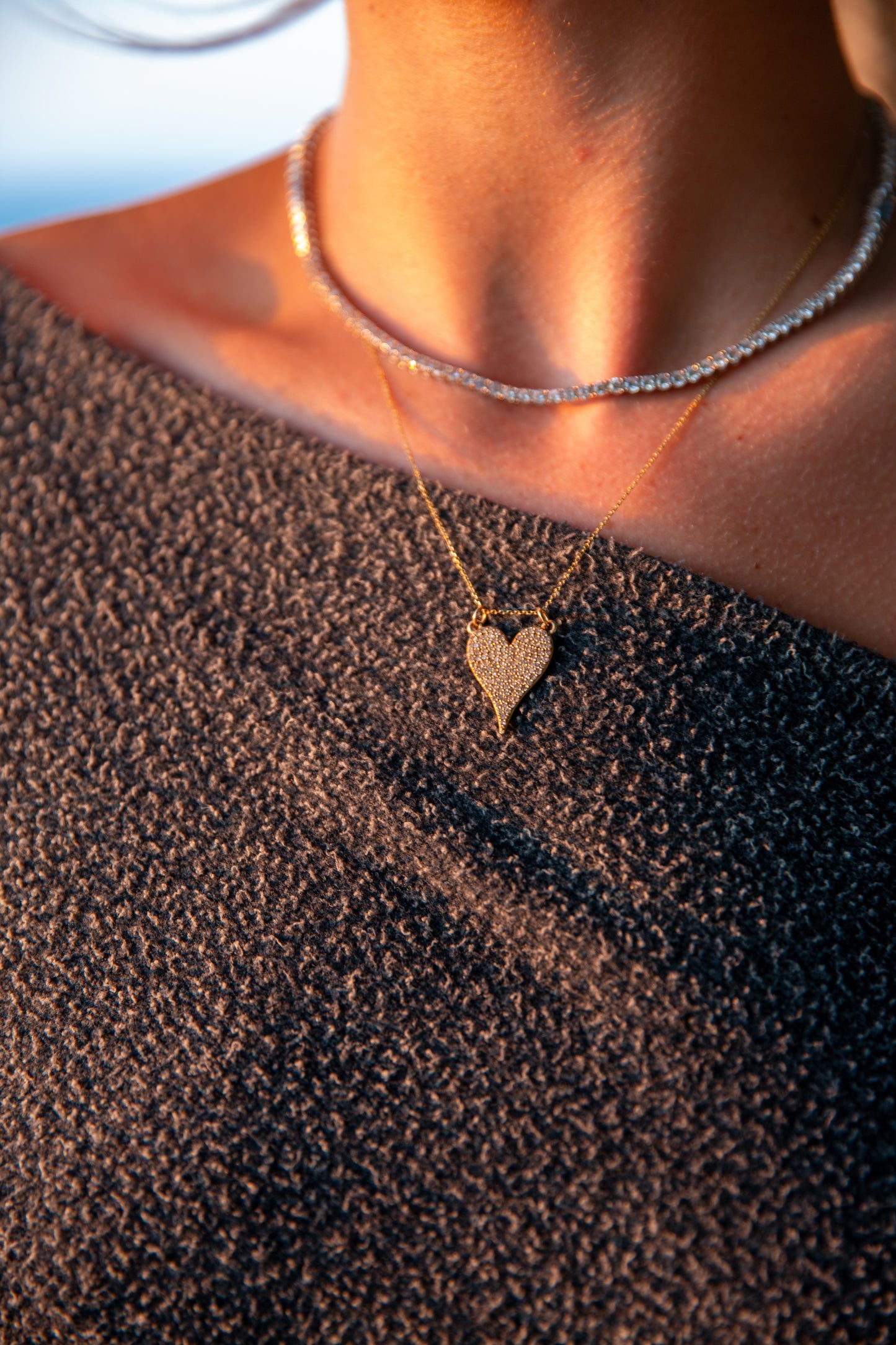 Medium Diamond Pave Heart