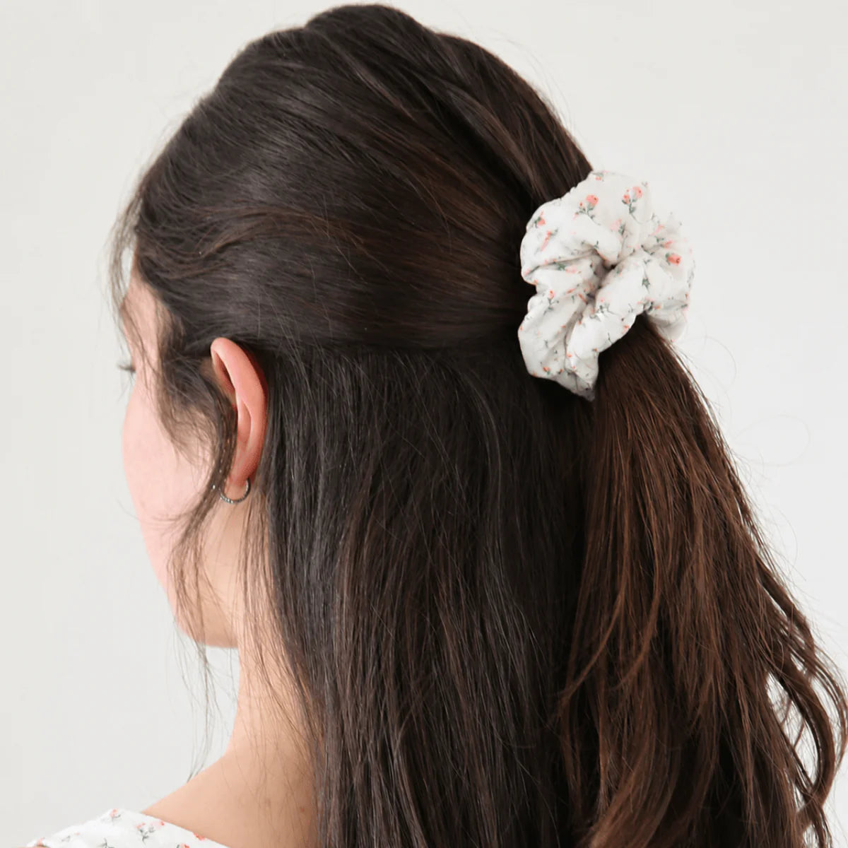 Cloud Rose Scrunchie
