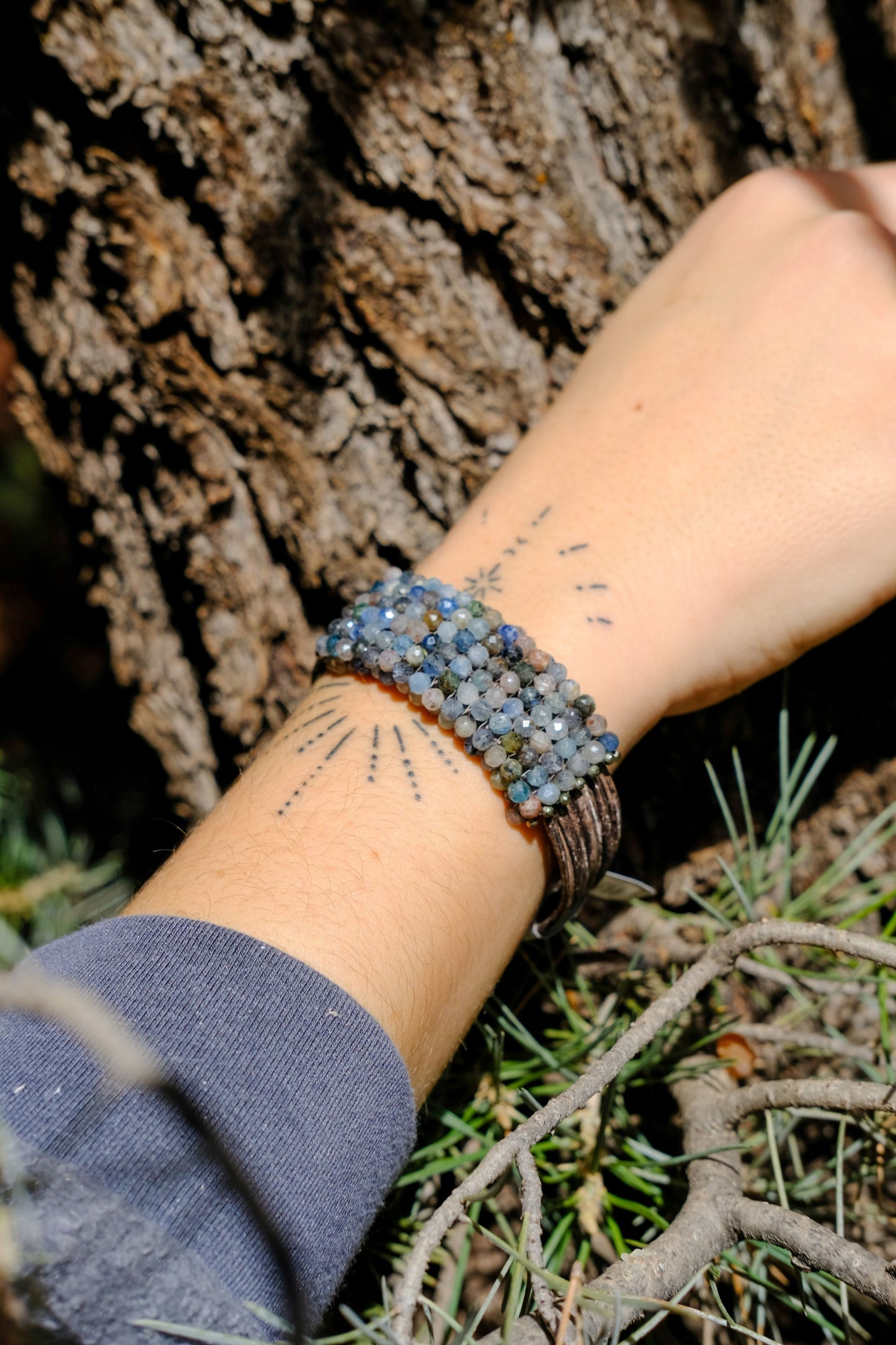 MARTELL STUDIO LAB/DRIFTWOOD LEATHER BRACELET