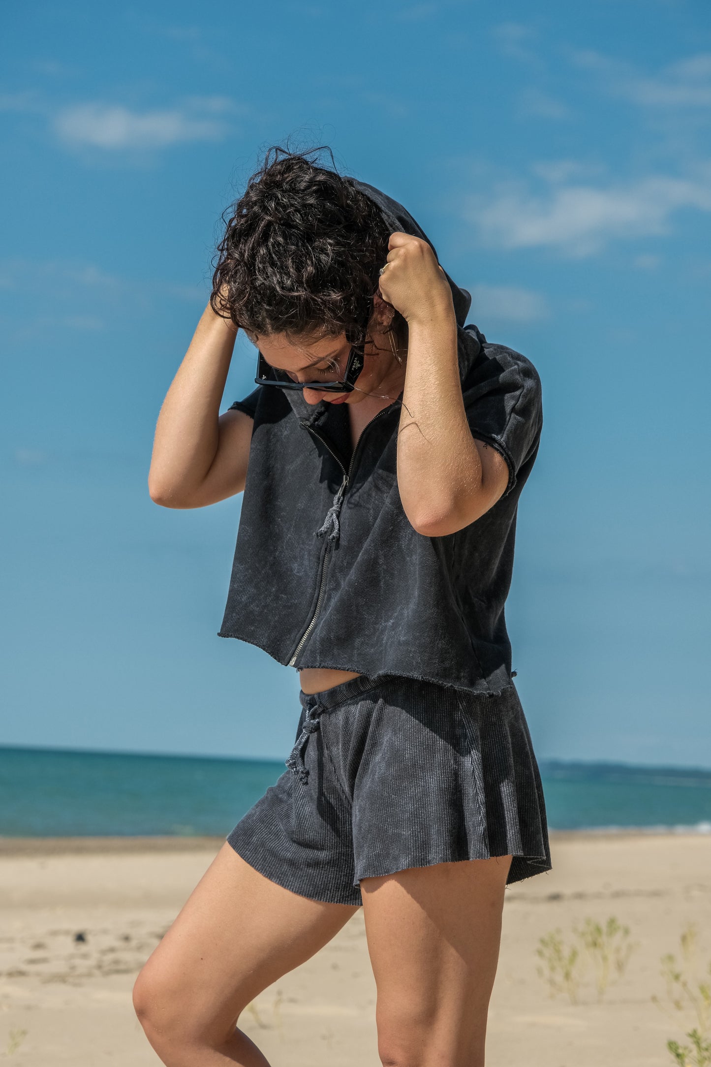 THERMAL SHORT-VINTAGE BLACK