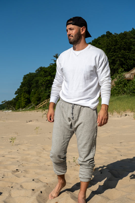 SWEAT JOGGER - HEATHER GREY