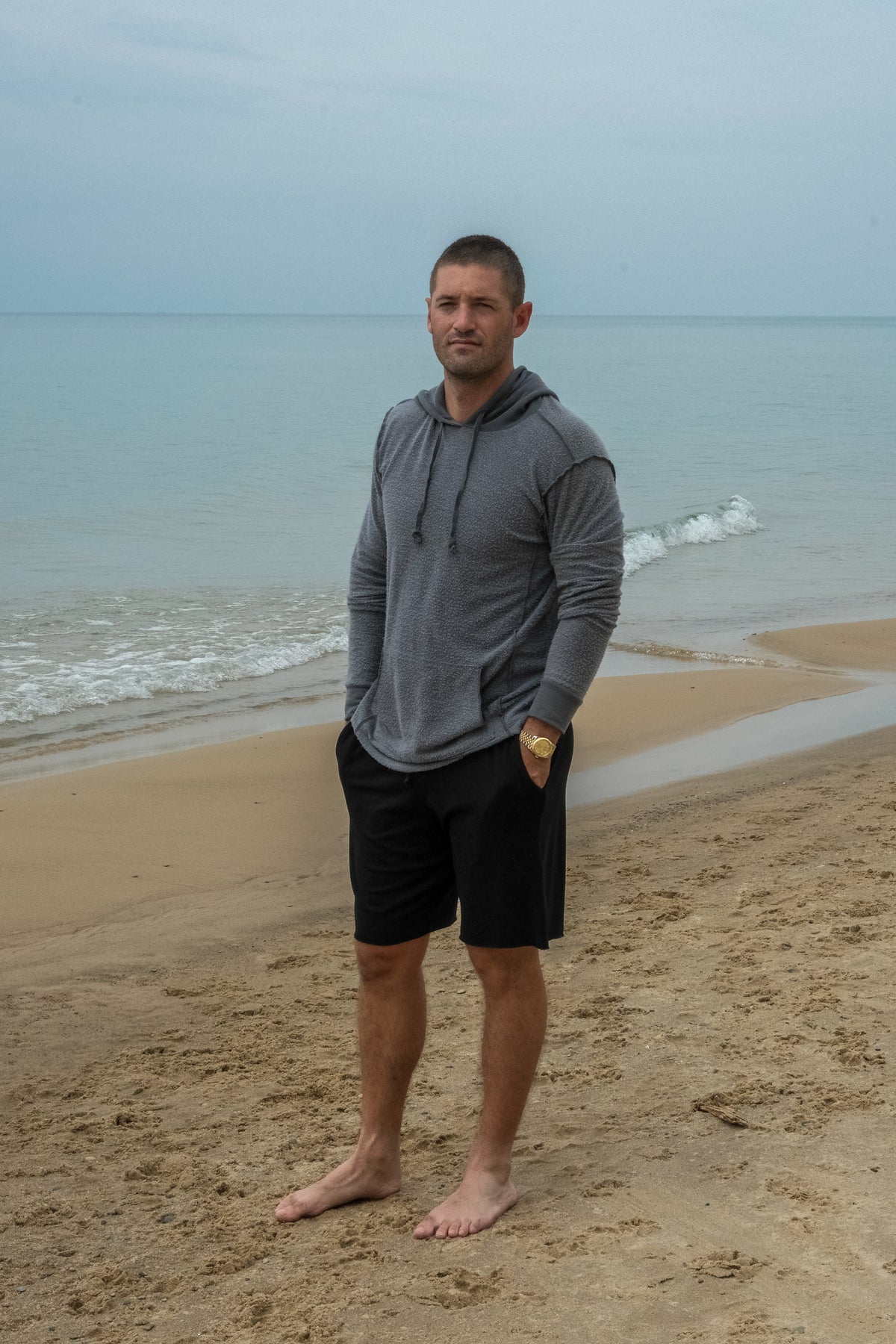 OLD SCHOOL FLEECE SHORT -BLACK
