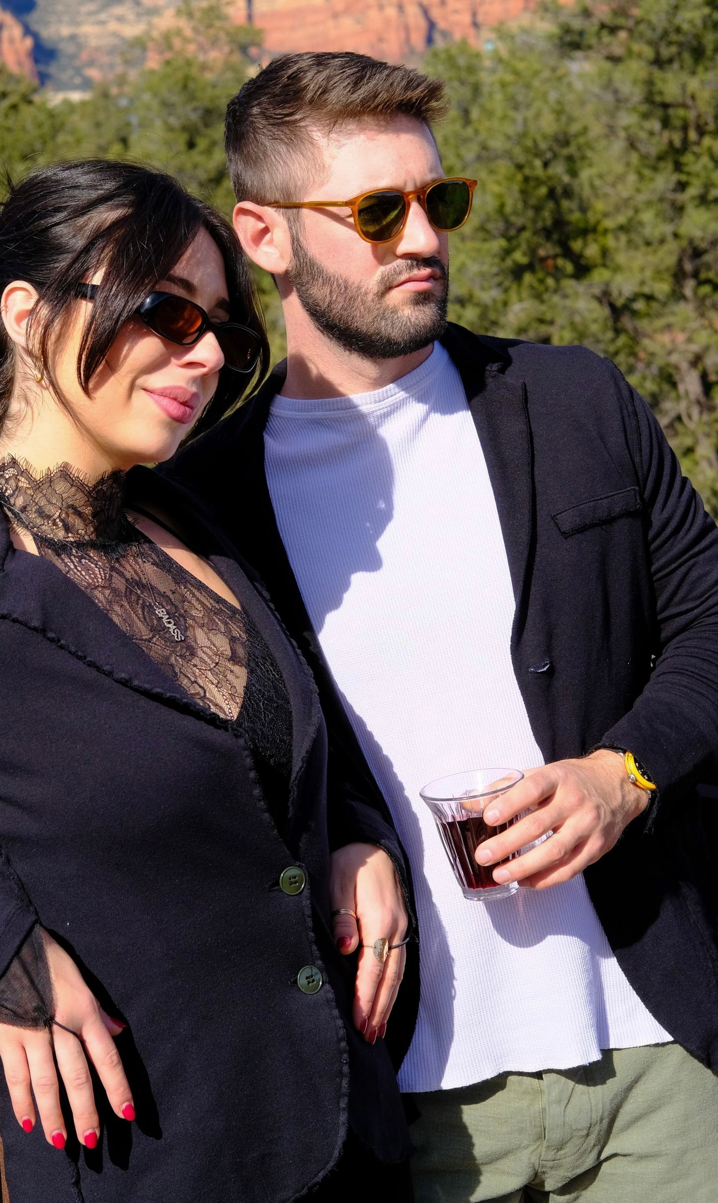 SWEATSHIRT BLAZER - BLACK