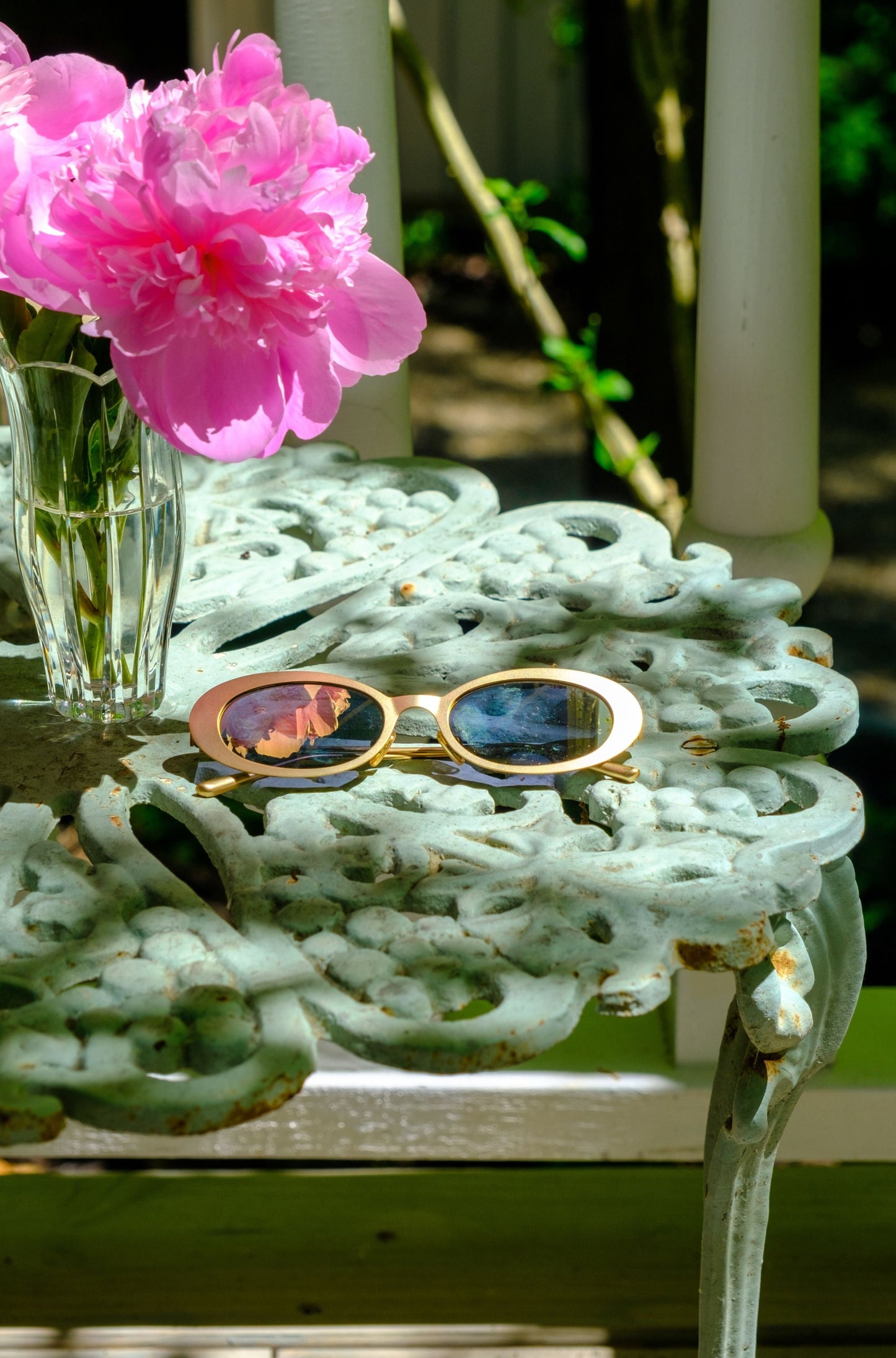 LYRIC LEIGH SUNGLASSES-GOLD MIRROR