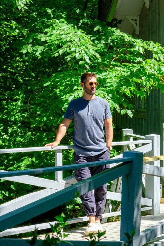 THERMAL HENLEY - CHARCOAL