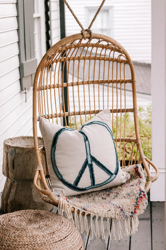 Peace Stitched Pillow