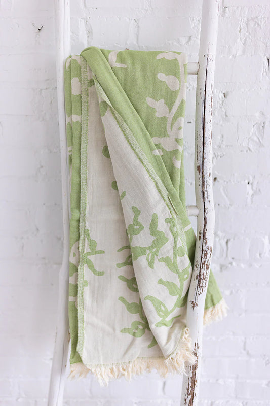 Turkish Quilted Grapevine Blanket