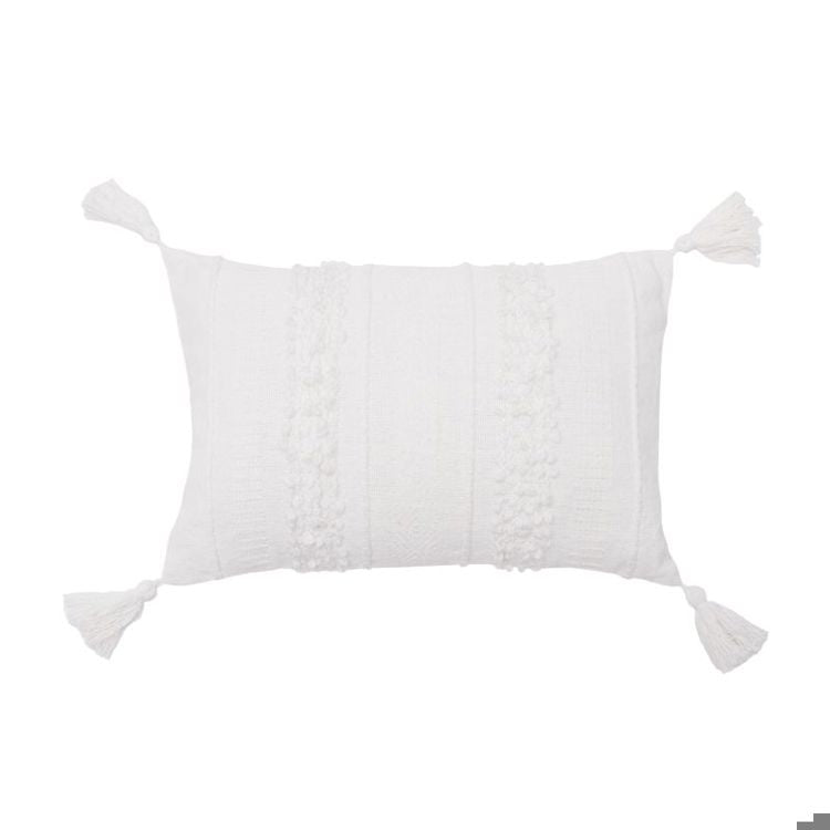 Barton White Pillow