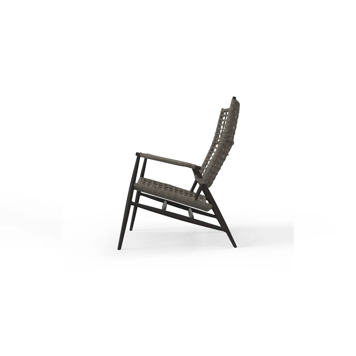 Bazaar Grigio rope highback chair