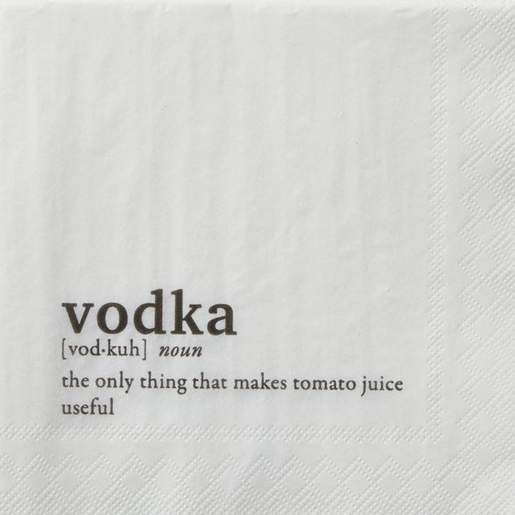 Beverage Napkin Vodka