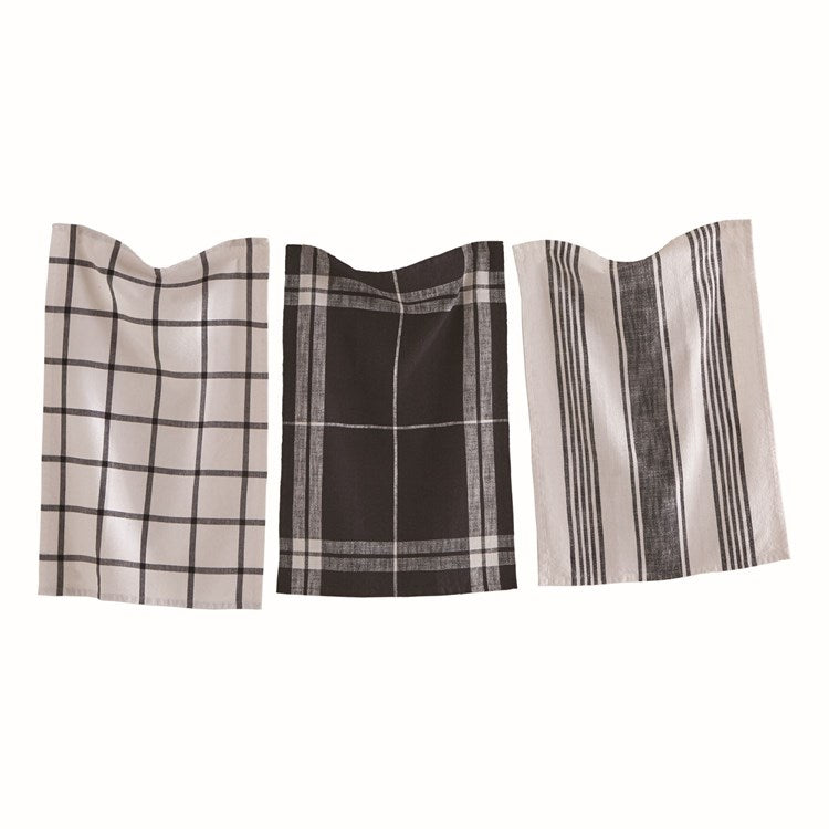 TAG CLASSIC DISHTOWEL SET/3 BLACK