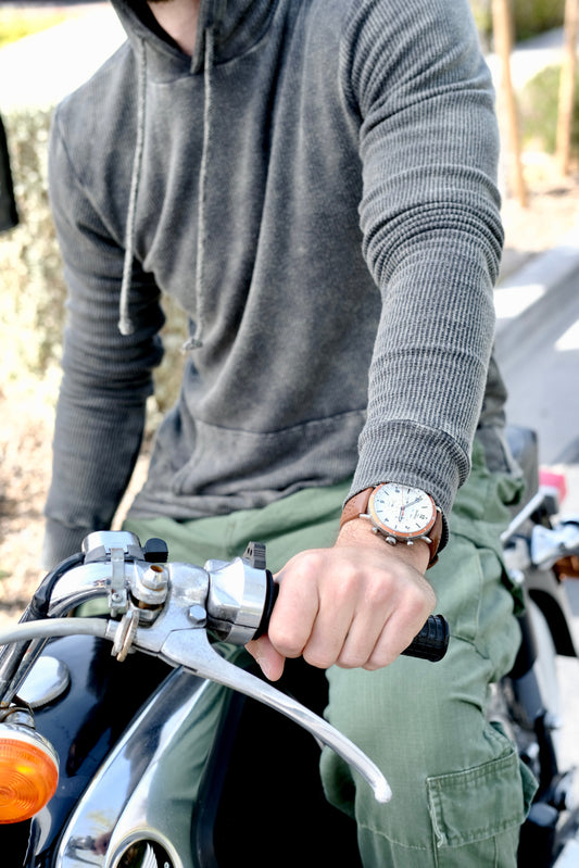 THERMAL DOUBLE LAYER HOODIE - VINTAGE ARMY