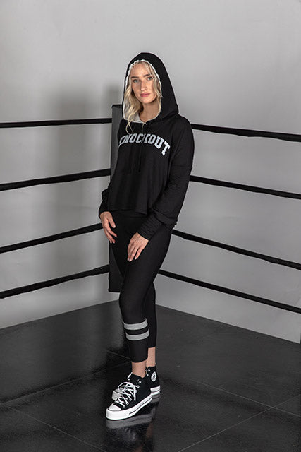 KNOCKOUT SWEATSHIRT - COAL/HEATHER GREY