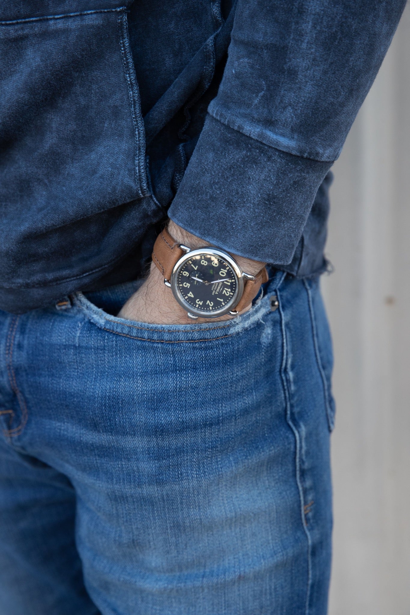 SHINOLA RUNWELL WATCH NAVY DIAL