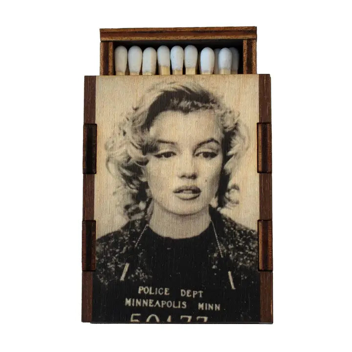 Matches • Celebrity Mug Shot Wooden Matchbox •