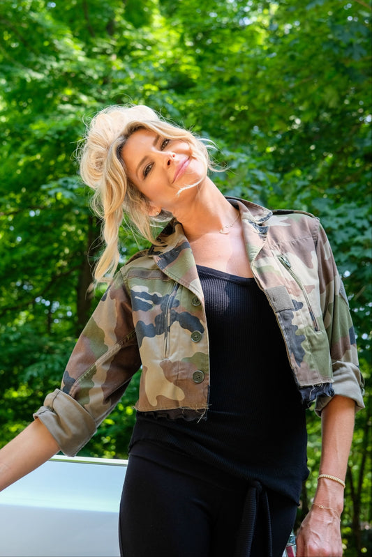 VINTAGE FRENCH 1960'S JACKET- CAMO