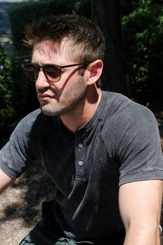 THERMAL HENLEY - VINTAGE MILITARY