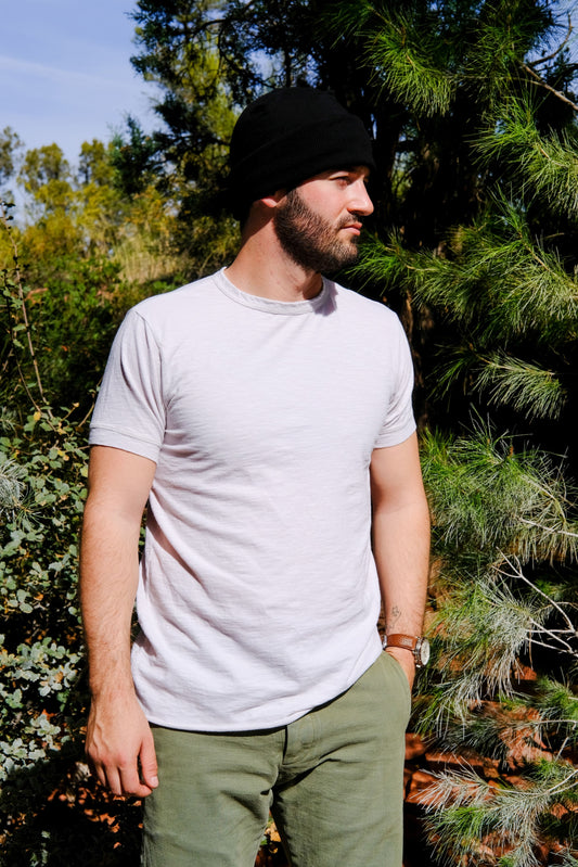 COTTON SLUB TEE - ANTIQUE