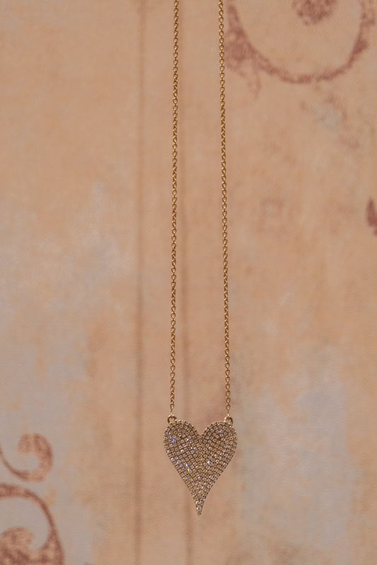 Medium Diamond Pave Heart