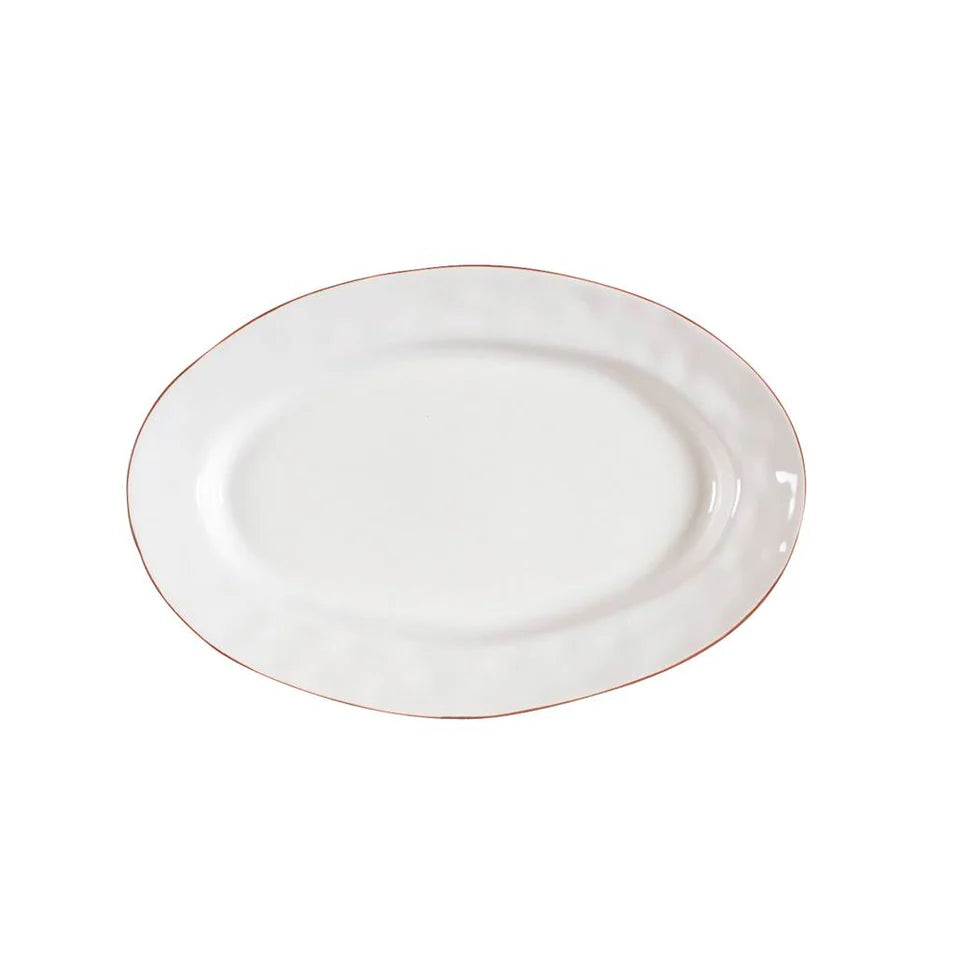 Cantaria Small Oval Platter White